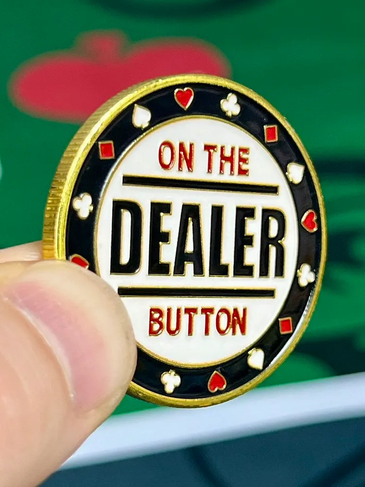 Хранитель карт Dealer On the Button, фишка дилера, вариант, фото 4