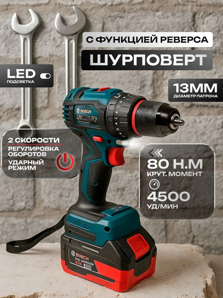Набор инструментов аккумуляторный Bosch 6 в 1 4 АКБ 2 Док-станции 88V 6.0 Ah, вариант, фото 5