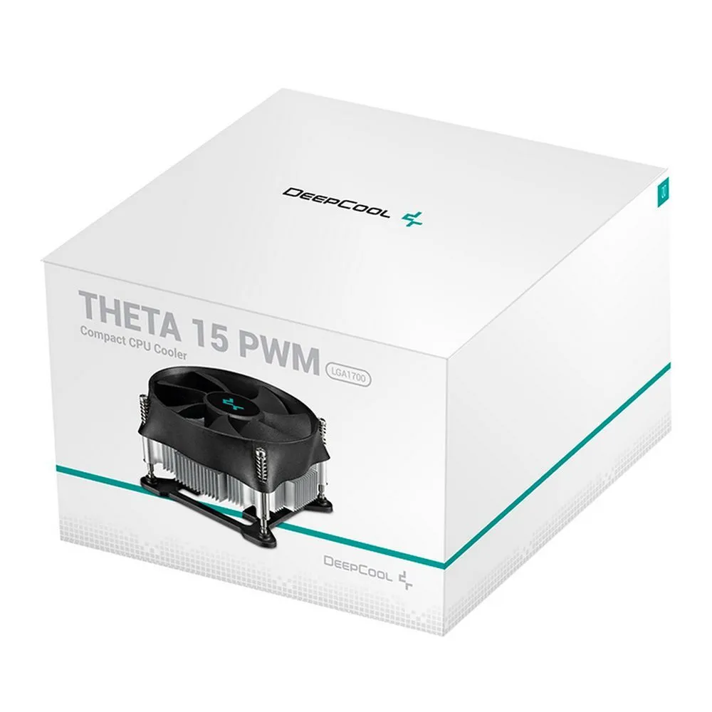 Deepcool DP-ICAS-T15P-17 Кулер для процессора THETA 15 PWM черный, 100 мм, алюминий, 2800 об/мин, 36 дБ, 4 pin, 65 Вт, 52 мм, 65 Вт