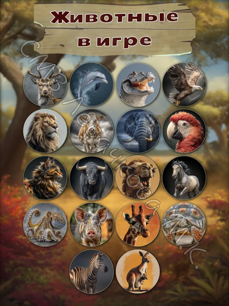 Настольная карточная игра на английском Yippee Animals, вариант, фото 5
