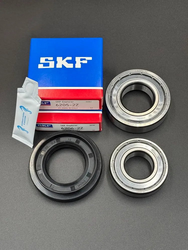 Подшипники для стиральной машины LG / SKF 6205 ZZ/6206 ZZ/ сальник 37*66*9.5/12 + смазка, 37x66x9.5, фото 3