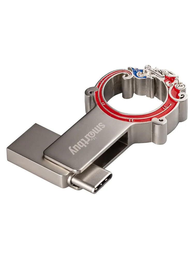 Флешка 128 ГБ USB 3.0 + Type C Smartbuy, 128 ГБ, фото 6