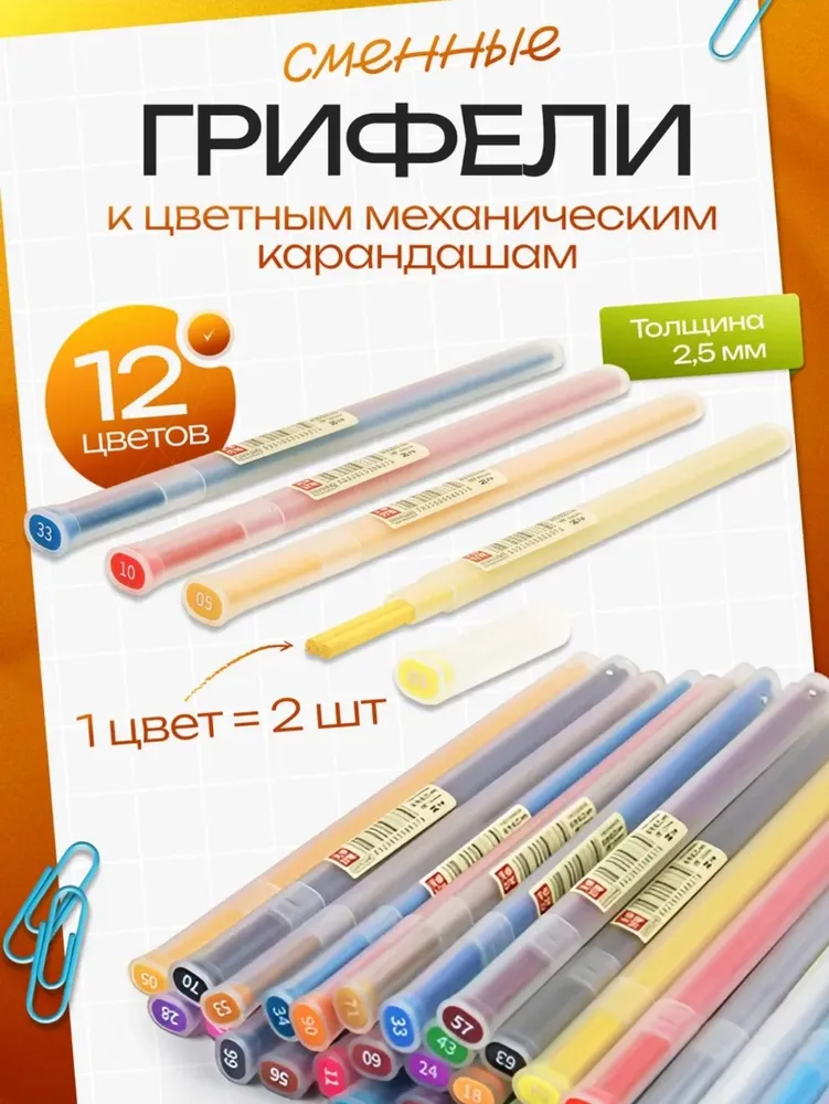 Стержни для вечных карандашей, грифели сменные, вариант
