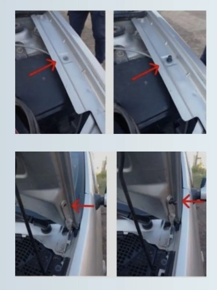 Упоры капота газовые Ларгус/Largus I 2012 -2020, Renault Logan II, Renault Sandero I 2009 -2014, Renault Sandero II, Renault Logan I 2004 -2015 (установочный комплект), вариант, фото 4