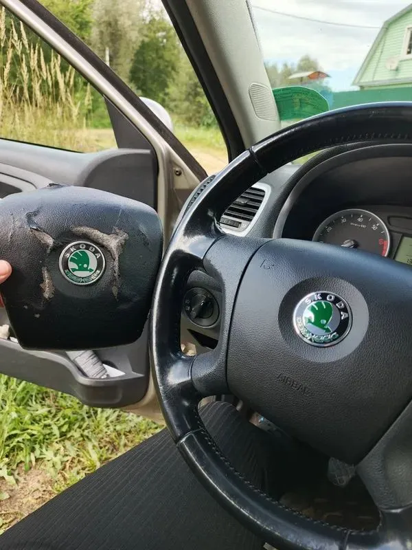 Муляж подушки безопасности руля Skoda Octavia A5 дорест Fabia Roomster, вариант, фото 5