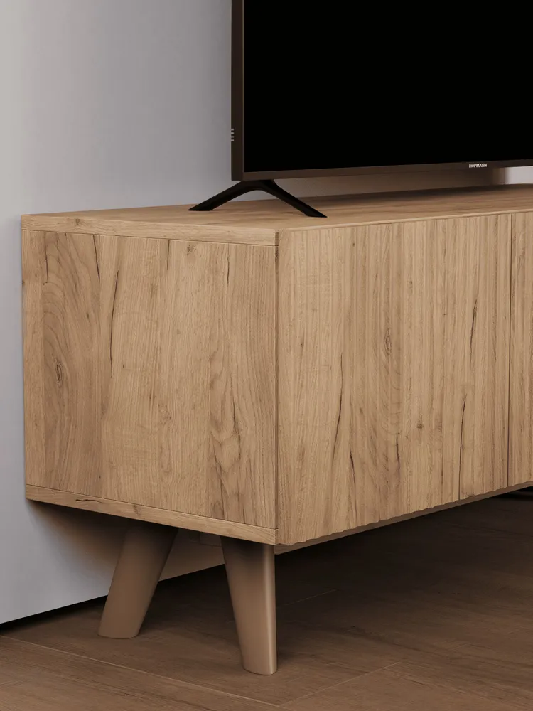 Тумба ТВ "Сканди" 1150 Дуб золотой крафт, 115х35х45 см, 115x35x45 см, фото 5