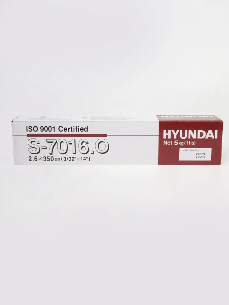 Электроды для сварки 2мм (аналог LB-52U) Hyundai Welding S-7016.О 2.6x350 мм, 5 кг, 2.6x350 мм, 5 кг, фото 4