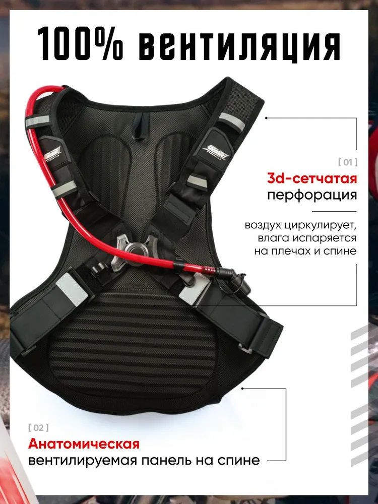 Рюкзак MyOnlyGear для езды на мотоцикле 12л, 12 л, фото 6