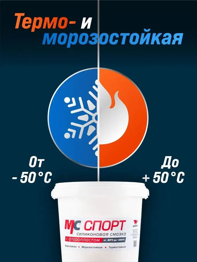 Смазка силиконовая с фторопластом МС СПОРТ 900 гр. банка, ВМПАВТО, 900 г, фото 6