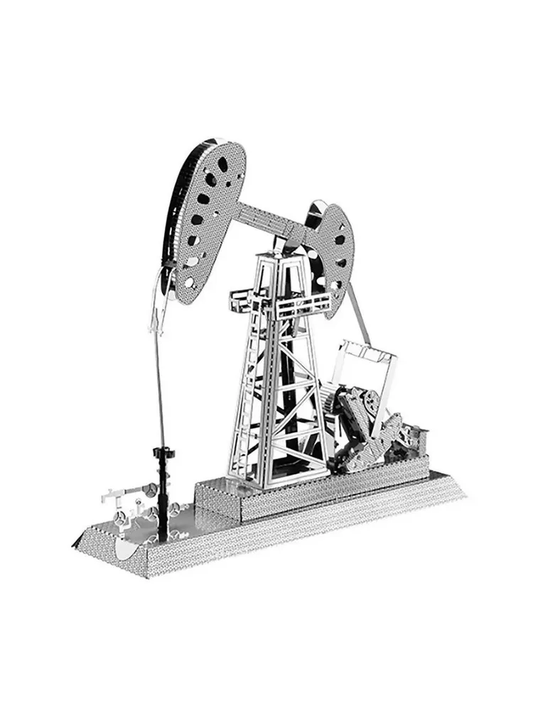 Конструктор металлический 3D Станок-качалка (Нефтекачка) 14+, вариант, фото 2