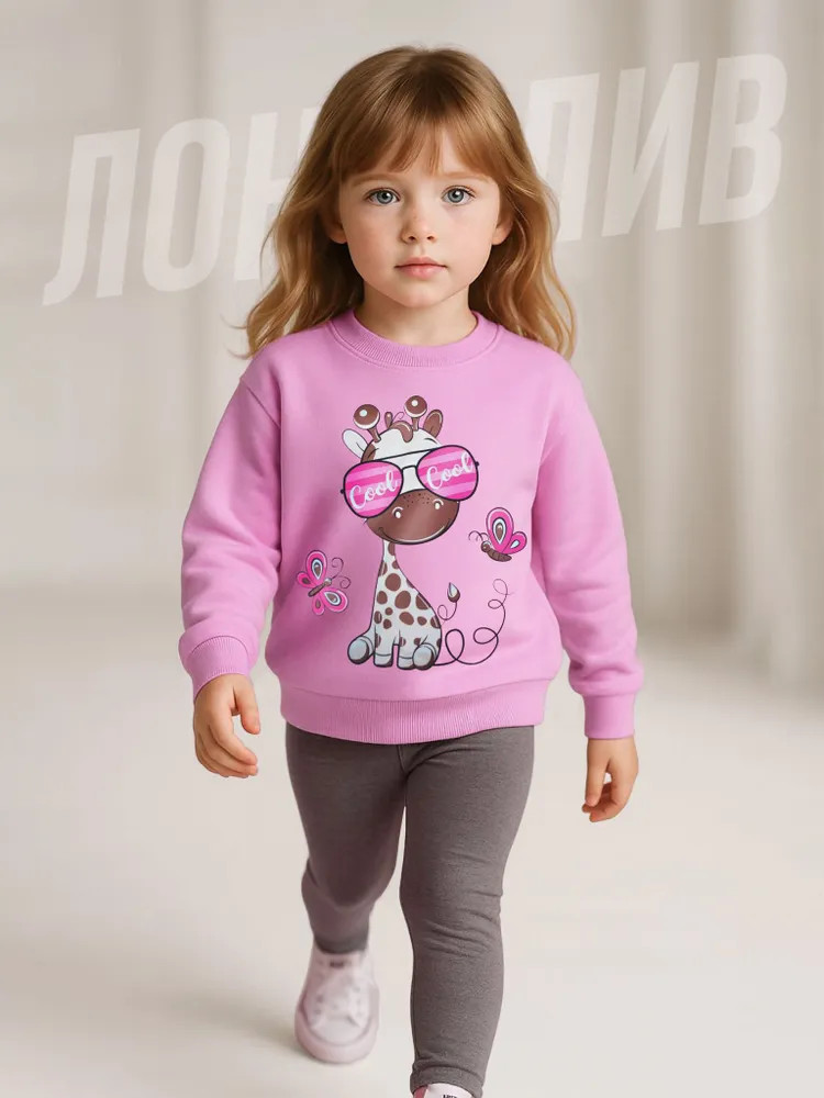 Свитшот Baby Style Детская одежда для девочек, 1 шт, 1 шт