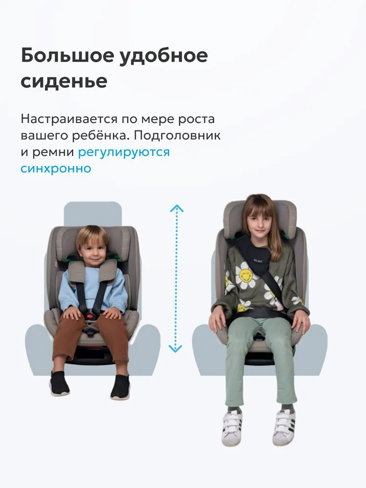 Детское автокресло Foppapedretti Pitstop i-Size, группа1/2/3, 15 мес -12 лет, 76-150 см, Isofix, Black, черный, фото 2