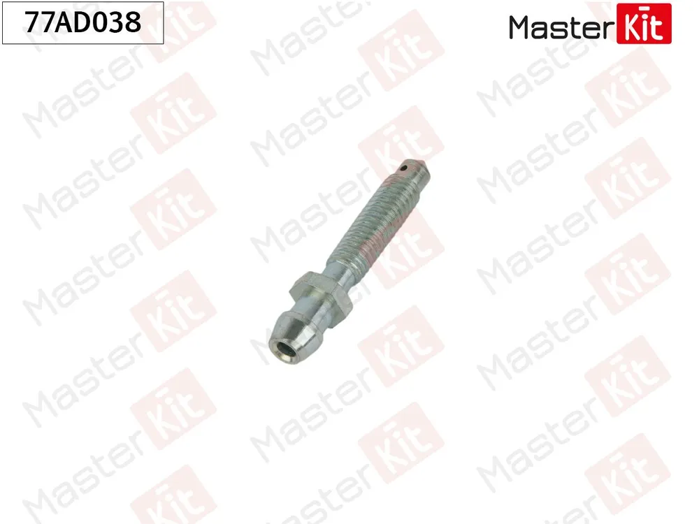 Штуцер прокачки тормозного суппорта M6x1.0 L38 S8mm MasterKit 77AD038, 6x1.0
