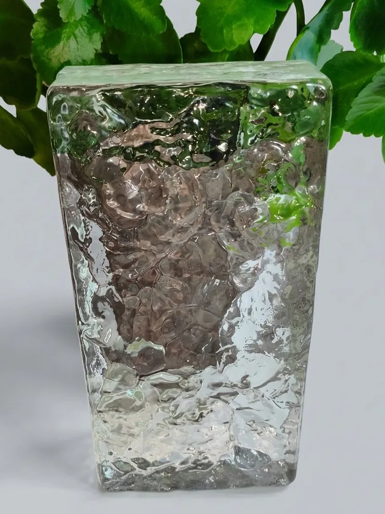 Стеклоблок Ice Crystal 20x10x5 см, прозрачный, стеклянный кирпич, 20x10x5 см, фото 6