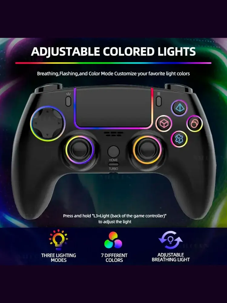 Геймпад PS5, беспроводной джойстик RGB для PS4, Playstation 5, вариант, фото 6