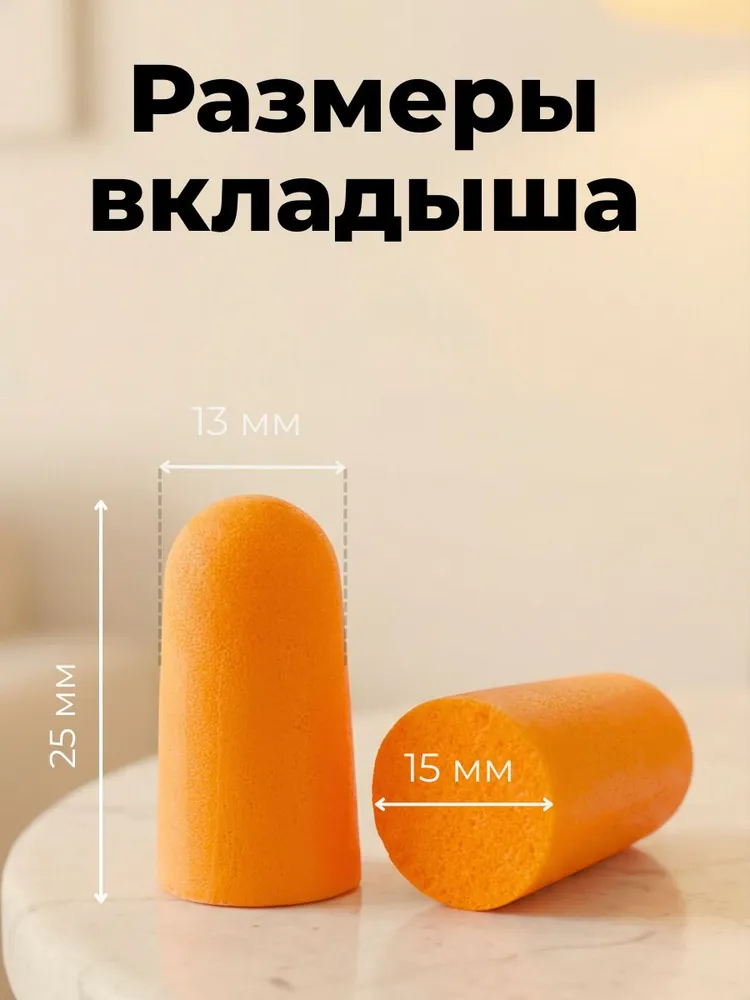 Беруши 3М 1100 без шнурка / Беруши одноразовые, 5 пар, 3 м, фото 6