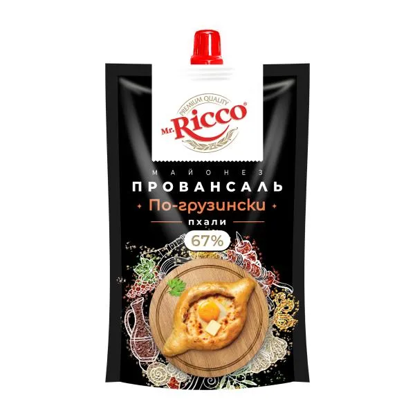 Майонез по-грузински Пхали Mr Ricco 67% 188г, 188 г