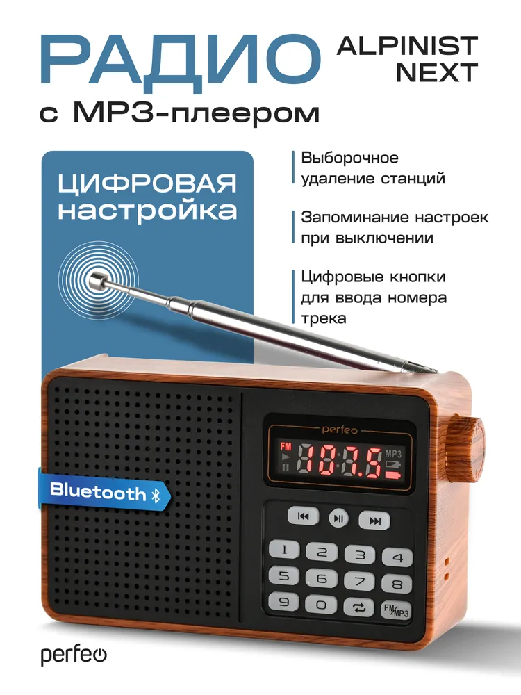 Радиоприемник цифровой Alpinist NEXT с MP3 и Bluetooth 5.3, вариант, фото 2