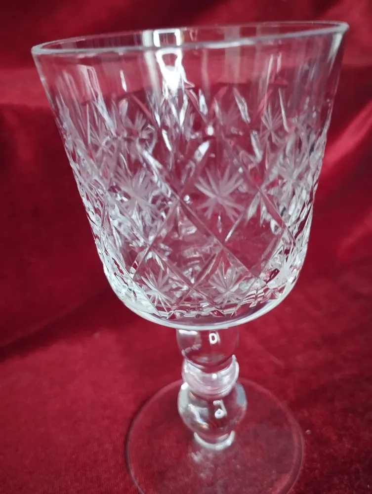 Хрустальные бокалы, СССР, 75мл, 6 штук, 1970г, 75 мл, 1,97 кг, фото 5