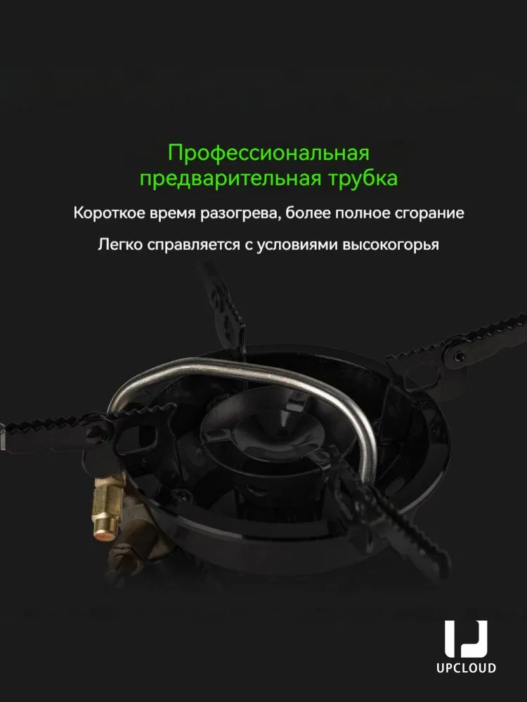 Походная газовая плита,Мощность 2000 Вт,UPCLOUD 192x174mm, 2000 Вт, фото 3