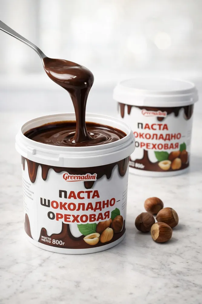 Шоколадно ореховая паста 600гр. премиум, 800 г, фото 2