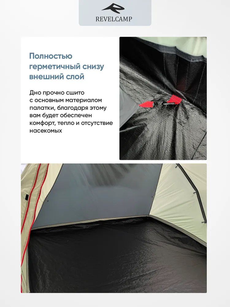 Палатка кемпинговая REVELCAMP Eston 4 Max, вариант, фото 5