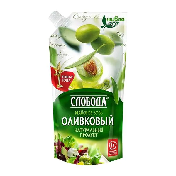 Майонез Слобода Оливковый 67% 188г, 188 г