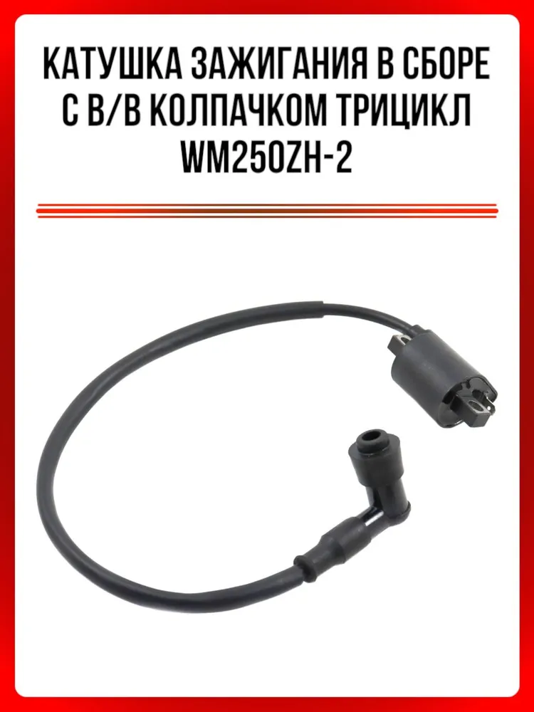 Катушка зажигания в сборе с в/в колпачком трицикл WM250ZH-2, вариант