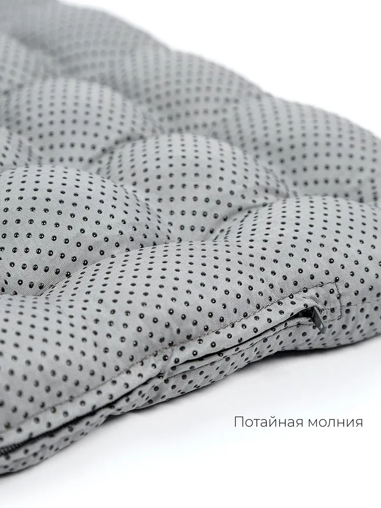 Подушка на стул с гречневой лузгой, 40х40 см, Bio-line, анти-слип, 40x40 см, фото 3