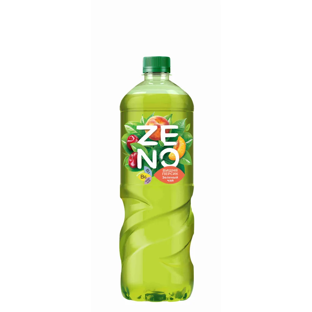 Холодный чай Zeno вишня-персик, 1 л, 1 л