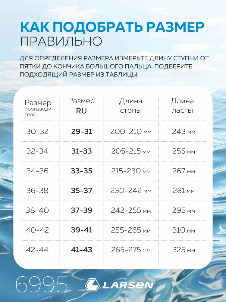 Ласты Larsen Ласты для бассейна, вариант, фото 6