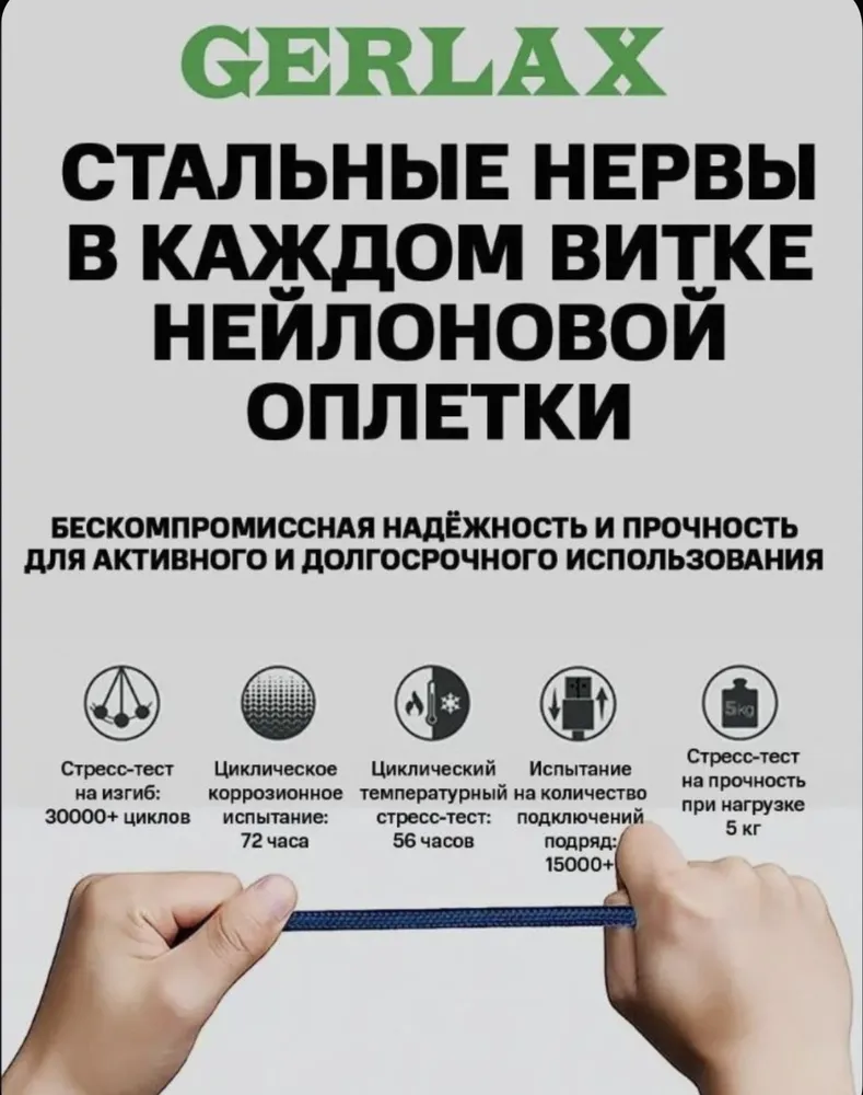 Кабель USB Type-C быстрая зарядка, провод Type С, вариант, фото 5