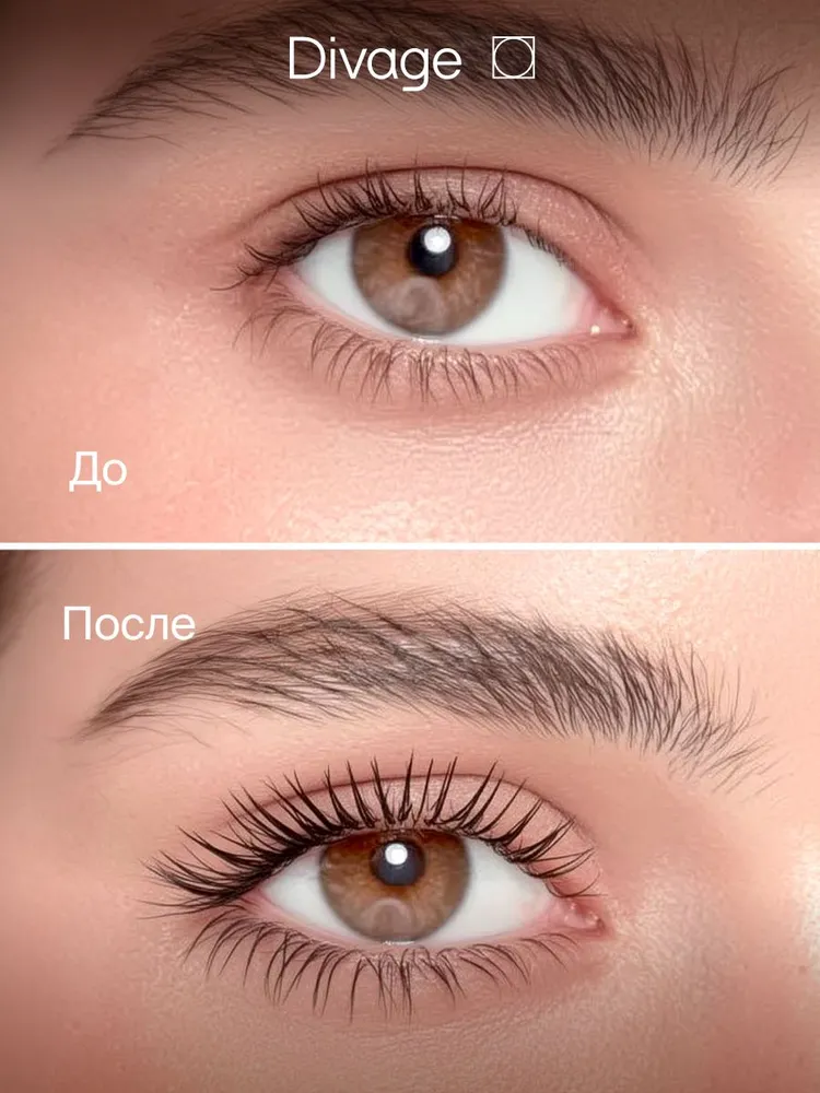 Divage Тушь для ресниц объемная удлиняющая Power In Eyes черная, черный, фото 6