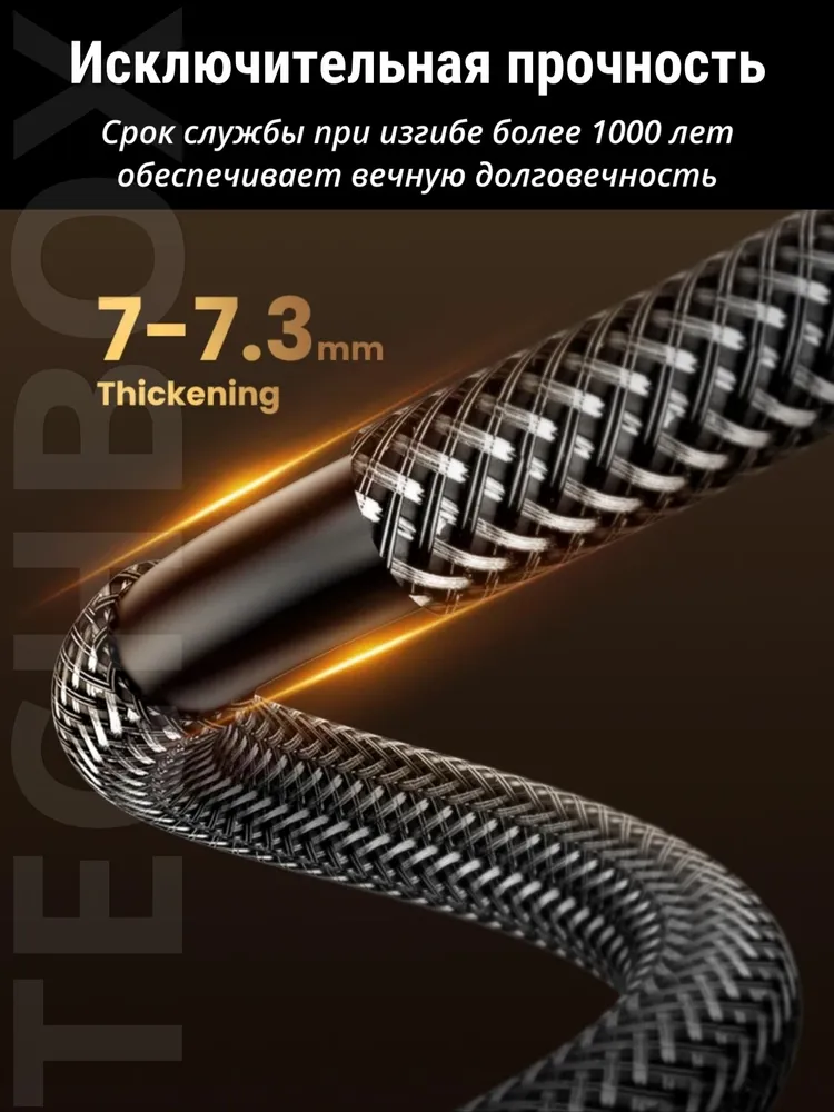 Кабель Ugreen HD171 (25908) HDMI 2.1, 8K/60Гц, 4К/120Гц, 30 AWG, 48 Гбит/с eARC Dolby Vision, 1метр, 1 м, фото 6
