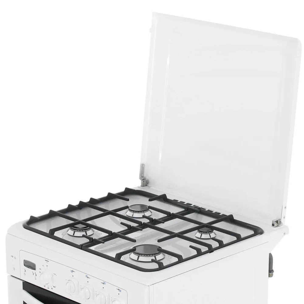GEFEST Газовая плита Брест 6100-03 60 см, 52 л, 4 конфорки, белый, белый, фото 6