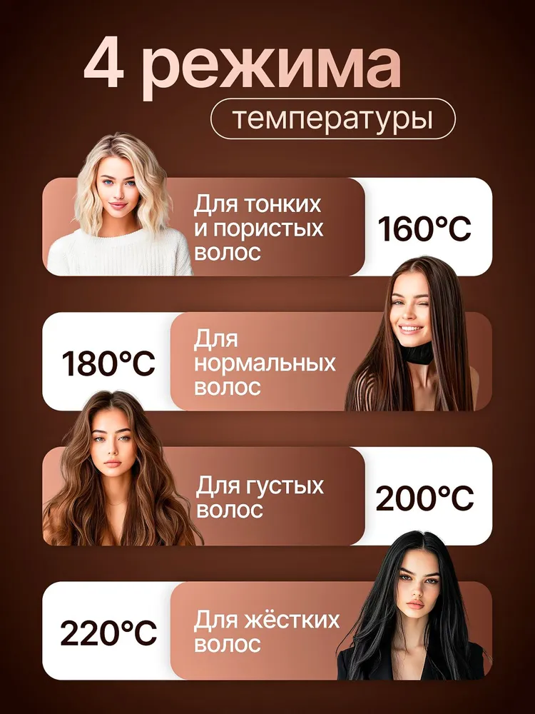 CATVIL Утюжок для волос, выпрямитель, профессиональный, золотой, золотой, фото 4