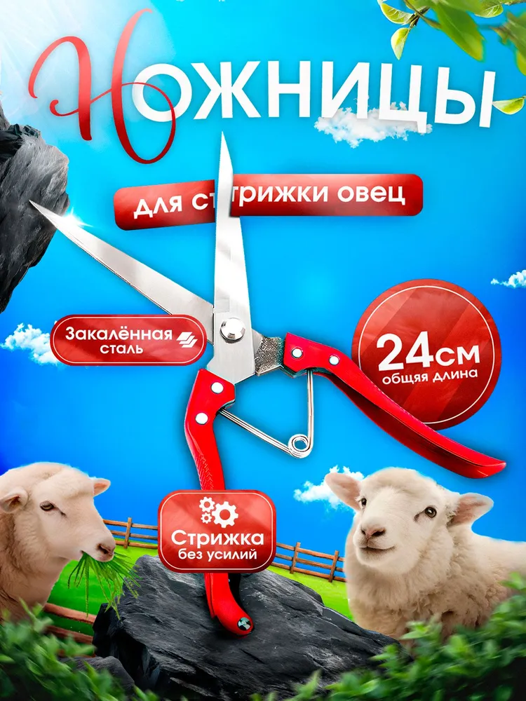 Ножницы для стрижки овец, баранов и домашних животных, вариант