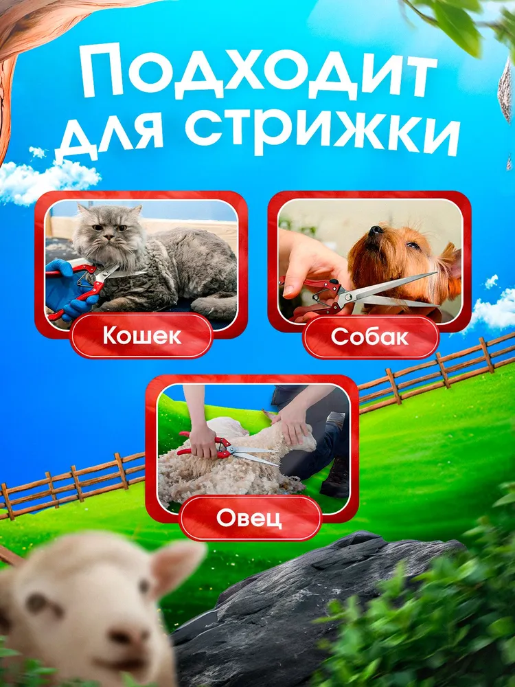 Ножницы для стрижки овец, баранов и домашних животных, вариант, фото 5