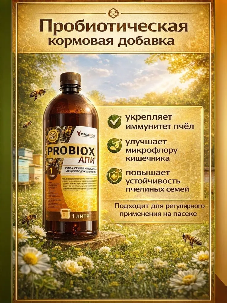 2 литра Probiox АПИ - пробиотический корм для пчел, вариант, фото 2