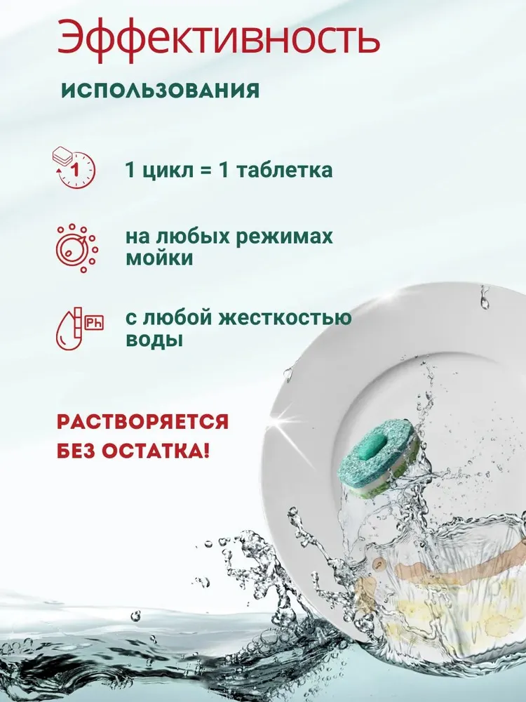 Таблетки для посудомоечной машины 24 шт, 24 шт, фото 4