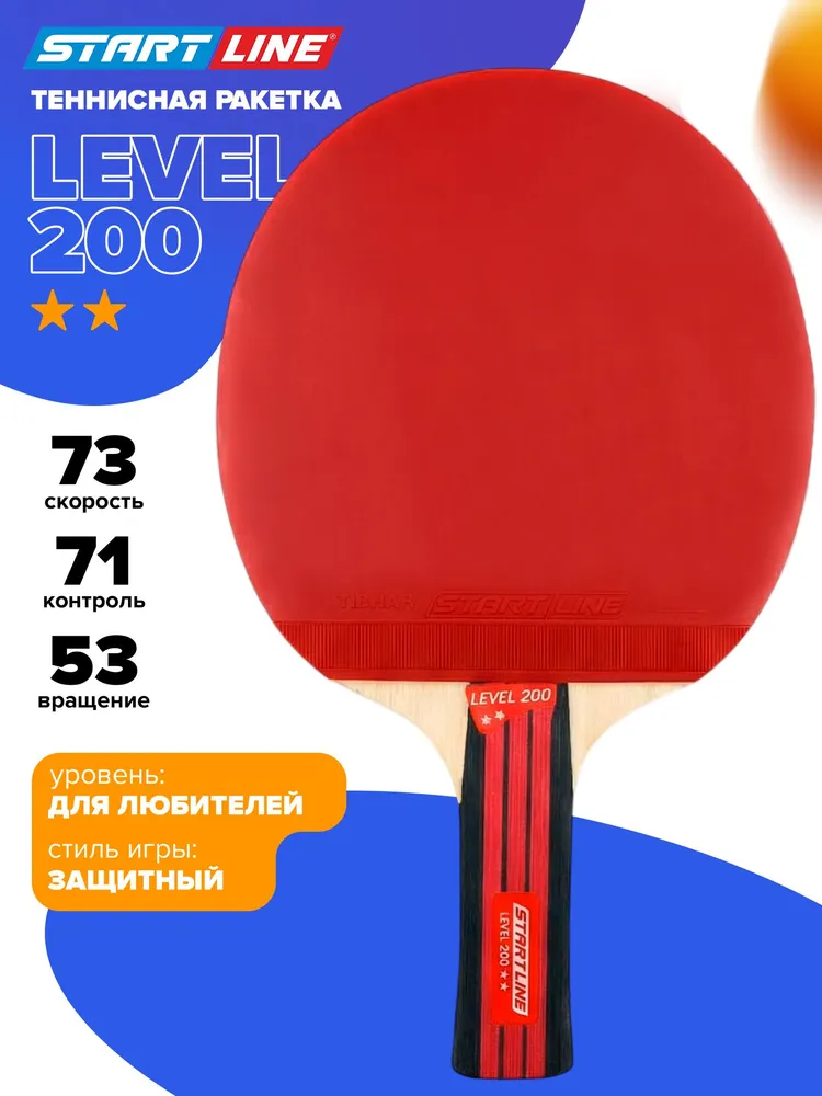 Ракетка для настольного тенниса Start Line Level 200 (анатомическая), вариант