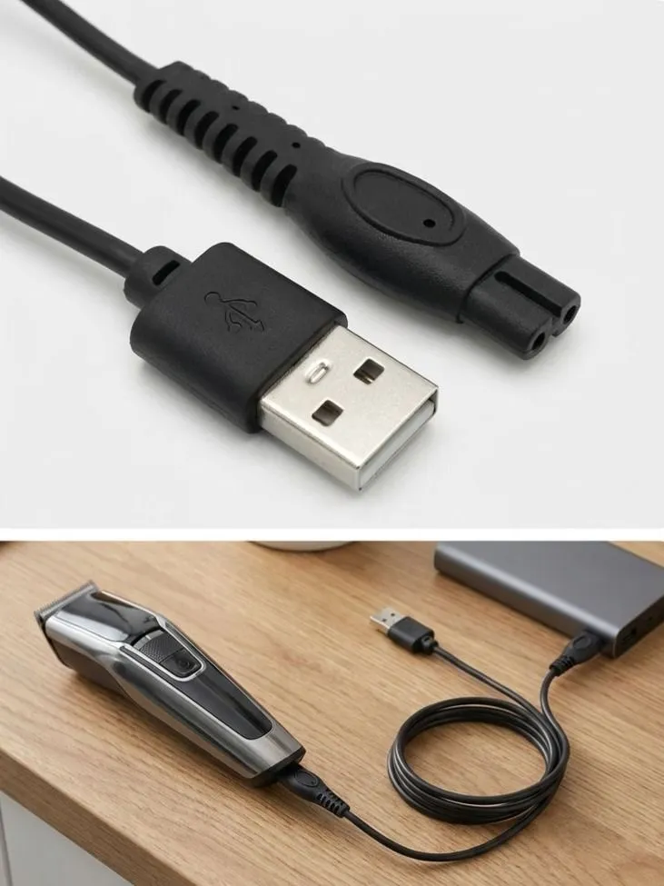 Кабель переходник USB - 2PIN, 5V для зарядки бритвы, машинки для стрижки, триммера, ирригатора и эпилятора Philips(Филипс)., вариант, фото 6
