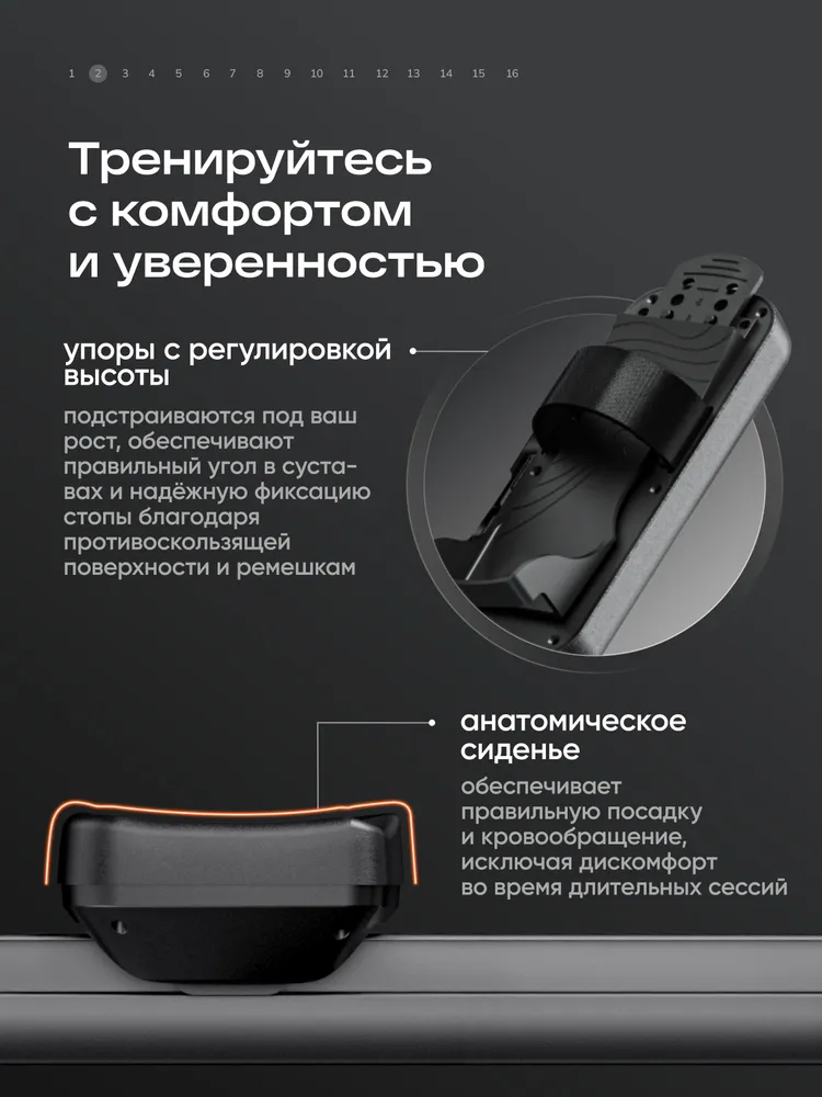 Гребной тренажёр для похудения для дома аэро-электромагнитный RE650 до 150 кг, 150 кг, фото 2