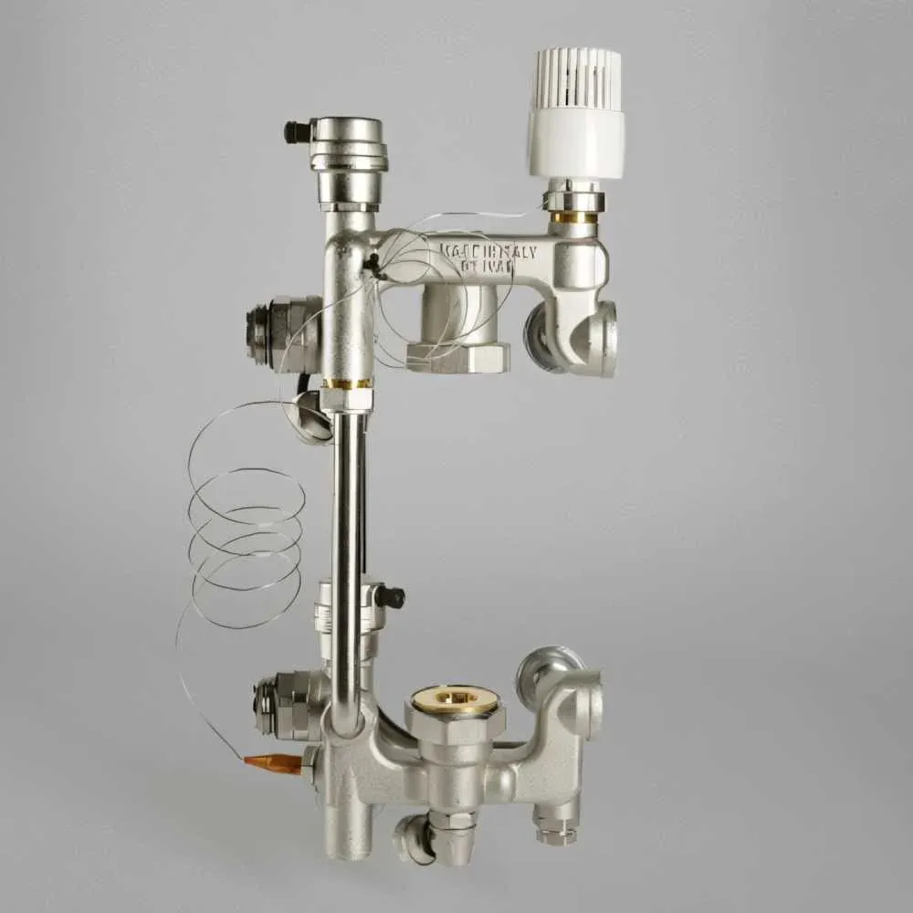 Насосно-смесительный узел с термоголовкой (без насоса) Valtec VT.COMBI.0.180, вариант, фото 4