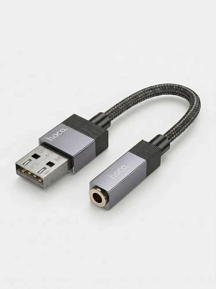 Переходник для наушников USB на Jack 3,5 мм, звуковая карта, вариант, фото 2