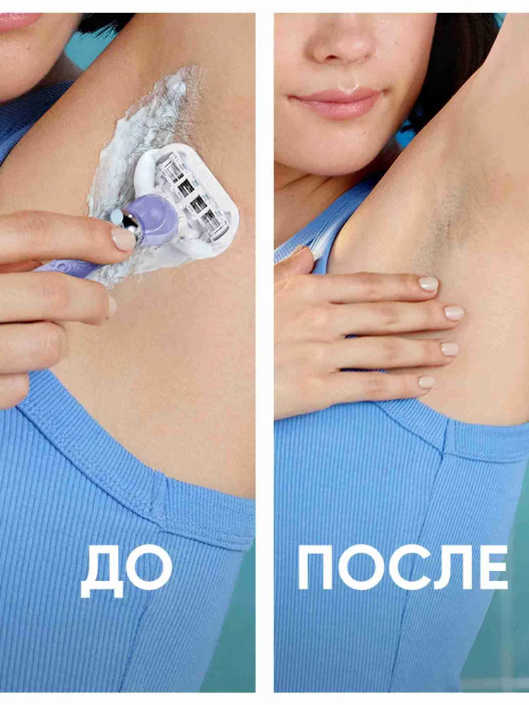 Бритва Gillette Venus Extra Smooth Swirl женская многоразовая, станок для бритья с 1 сменной кассетой, с 5 лезвиями, Extra Swirl 5, фото 4