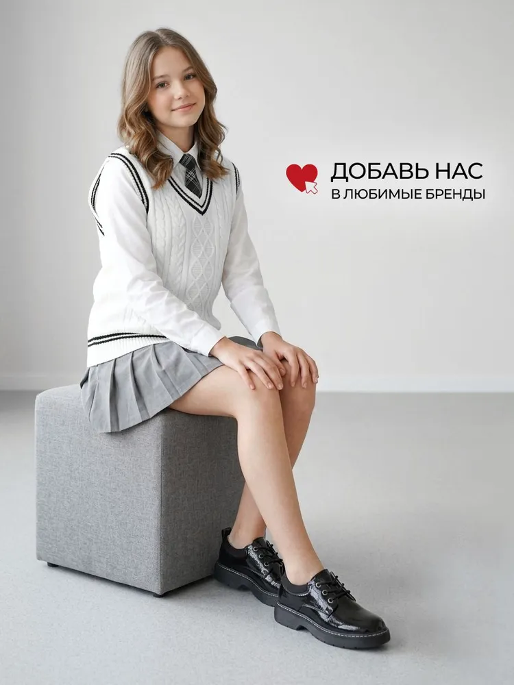 Ботинки T.TACCARDI для девочки школьные лаковые, вариант, фото 4