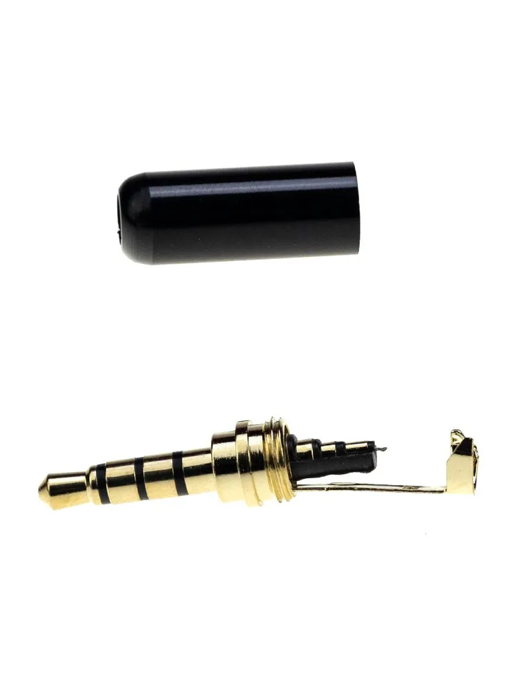 Переходник - разветвитель Mini Jack 3.5 мм 4pin на микрофон и наушники 2 x Mini Jack 3.5мм, черный, фото 3