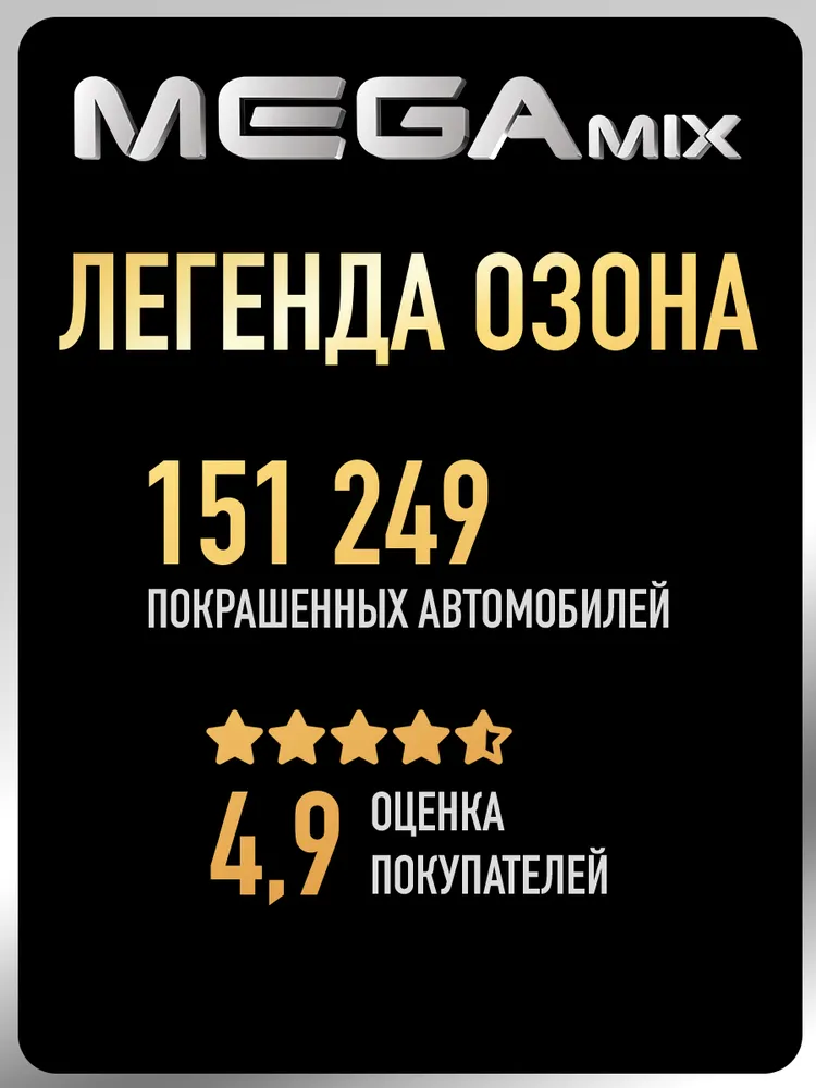 Разбавитель для акрилов/металликов, для базовых/базисных эмалей, 2,8 литра, MEGAMIX, вариант, фото 4