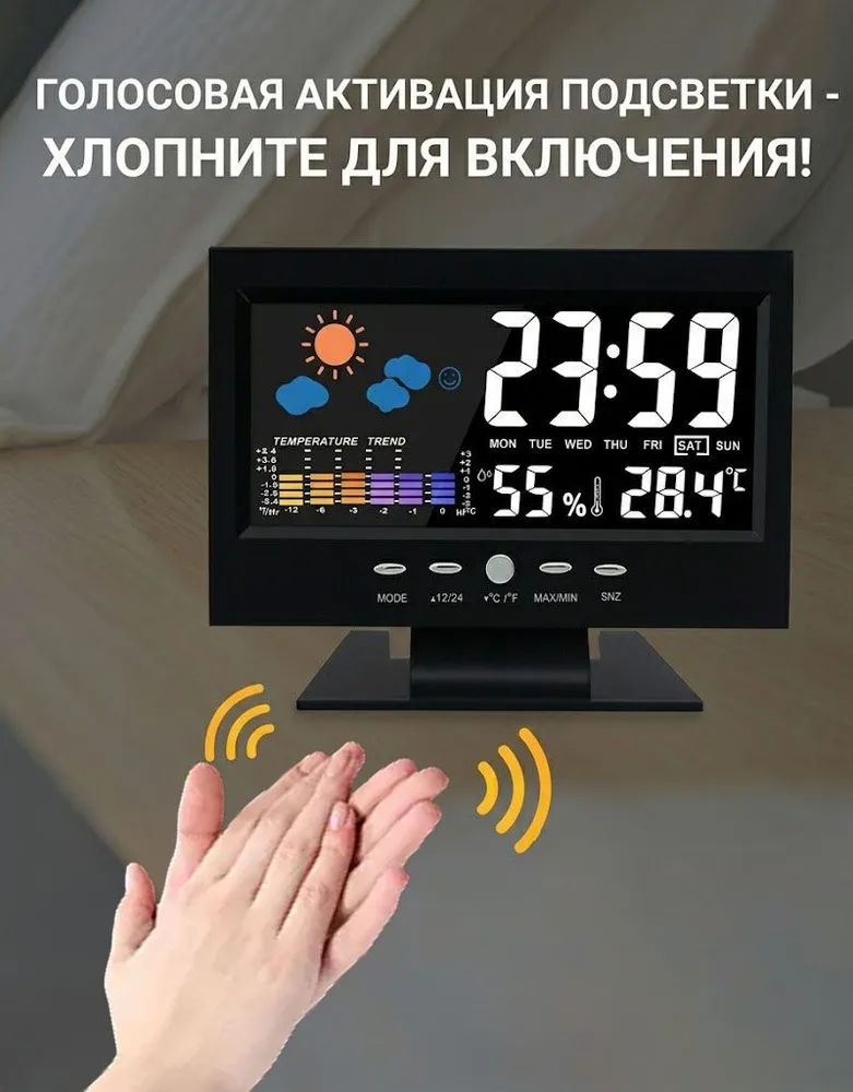 PNTCS Настольные часы Электронные 1 шт, 1 шт, фото 4
